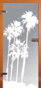 Obrázek: skleněné dveře - PALMY